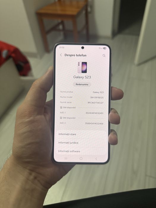 Samsung S23 128GB, ca nou, garantie