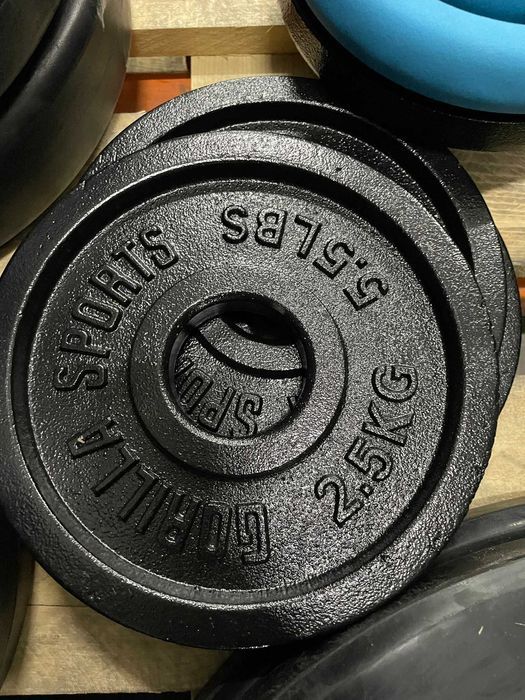 Discuri Olimpice din fontă 50/51 mm Negru de 2,5kg