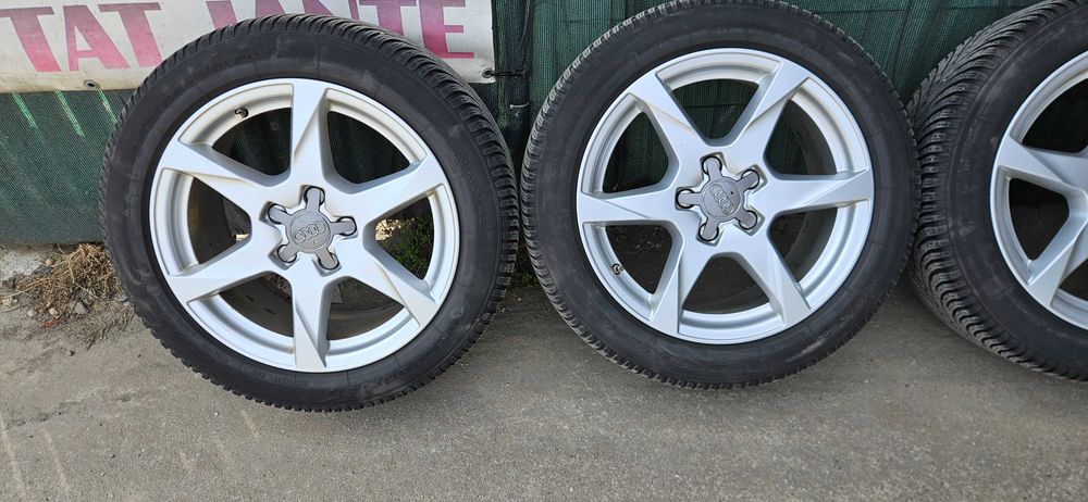 Set 4 Jante Aliaj Audi 17" + Anvelope M+S BFGoodrich 225/50 R17