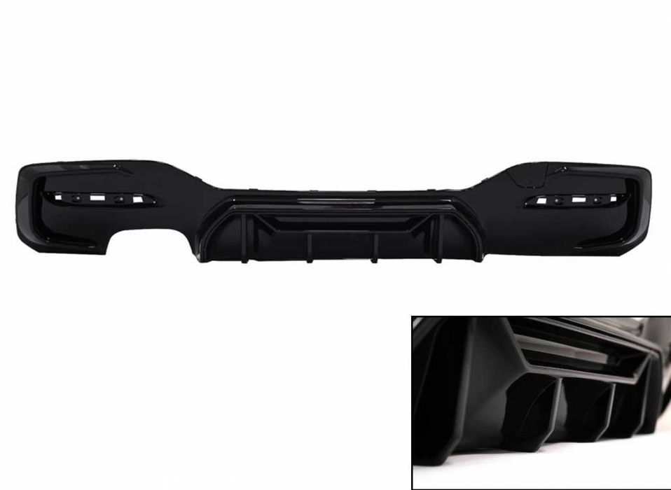 Difuzor Bara Spate cu Evacuare Dubla Stanga BMW Seria 1 F20 F21 LCI (2015-2019)