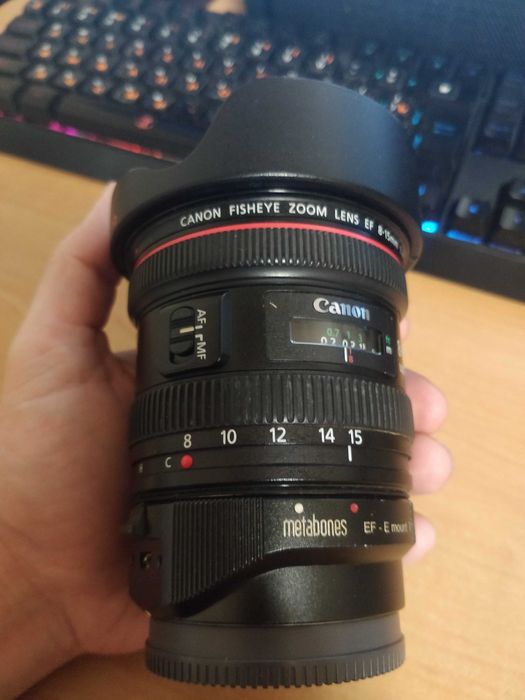 Canon eos L 8-15mm f4.