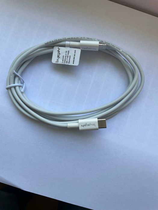 Cablu iphone usb C lightning brend Danemarca,lung 2 m.