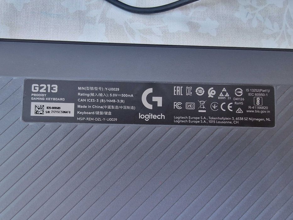 Tastatura gaming Logitech G213 RGB