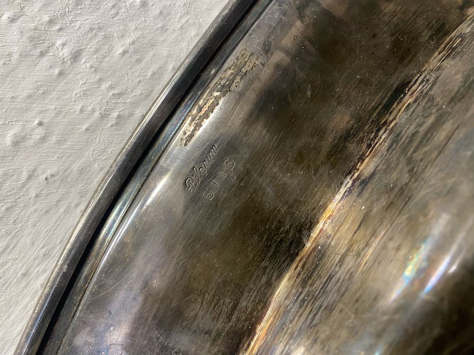 Голям немски поднос с посребряване