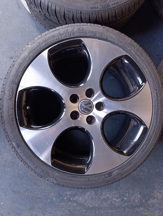 Jante originale VW Polo 6R 17'' cu anvelope de vara noi