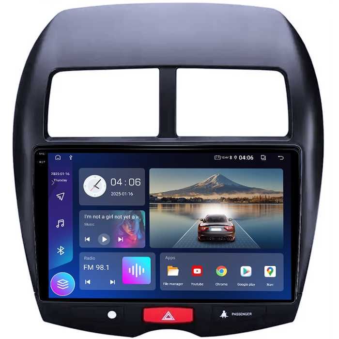 Navigatie ASX,C-cross,Peugeot 4008,carplay,4GB RAM/64GB ROM Android 14