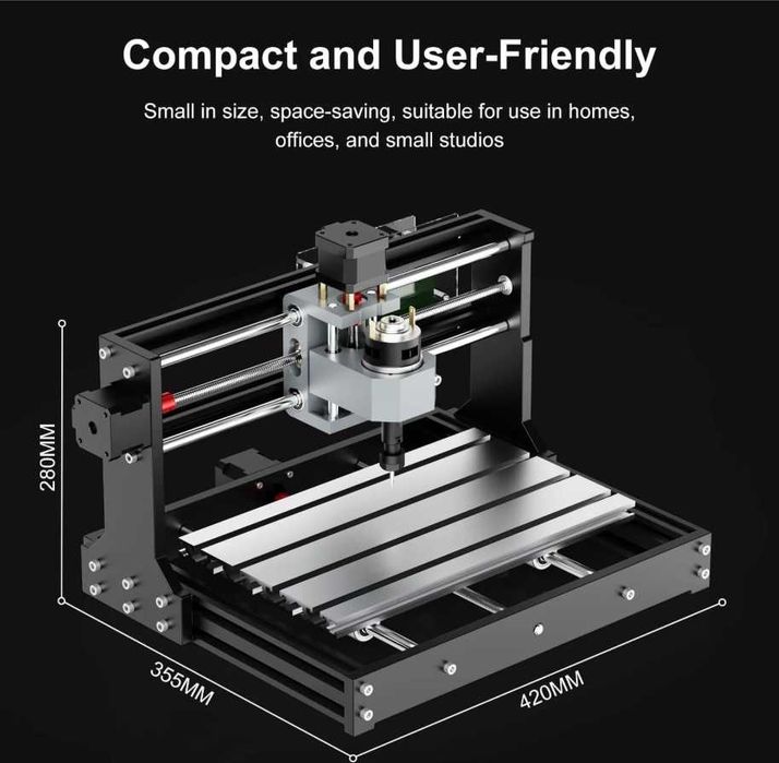 CNC 3018 kit complet, include freze pentru gravat, gata de lucru - Nou