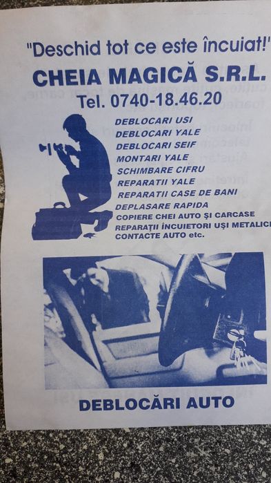 Lacatus Deblocari Usi metalice , Auto si seife ( case de bani )
