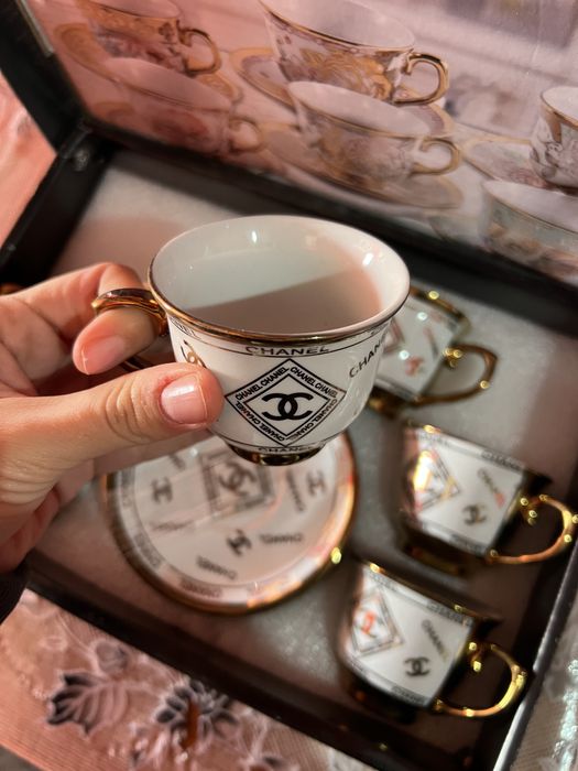 set de 6 cesti cu farfurii