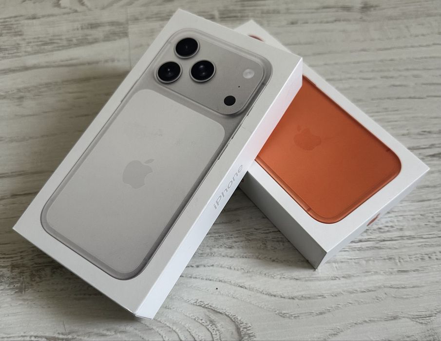 НОВ iphone 17 pro max 256GB Orange Silver ГАРАНЦИЯ
