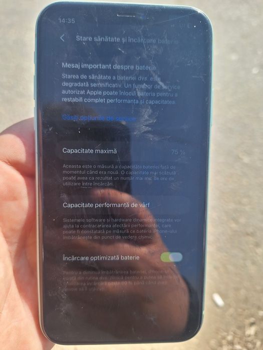 Iphone 11, 256GB, 75% sanatate batereie