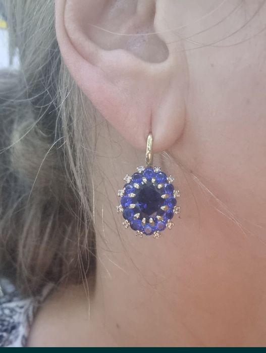 Продам бриллиант с сапфиром