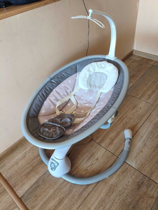 CANGAROO Електрическа бебешка люлка - шезлонг CLOUD ЗВЕЗДИ
