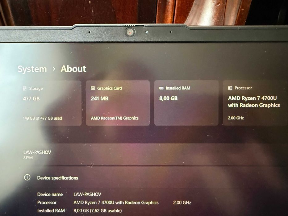 Lenovo IdeaPad 5 14ARE05, 14.0", Full HD, AMD Ryzen 7