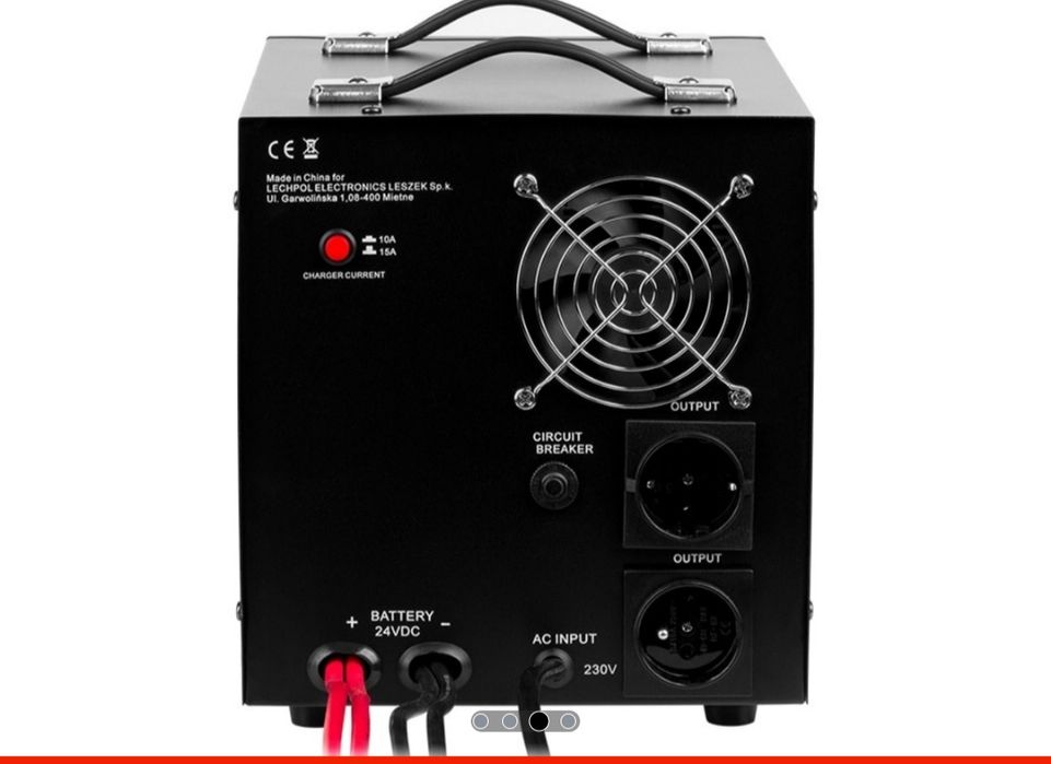 Invertor  UPS 24V -220V 2600W pentru centrale termice sau poate fi conectat și cu panouri solare.
