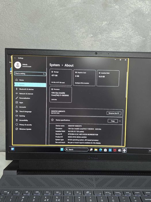 Laptop DELL G15 5530, 15.6" i7 13650HX RTX 4050  BMG Amanet 97335