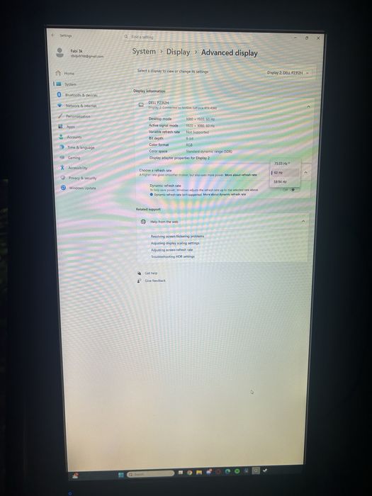 Monitor Dell 75Hz