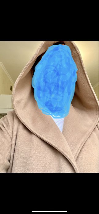 Кашемировое пальто цвета Camel