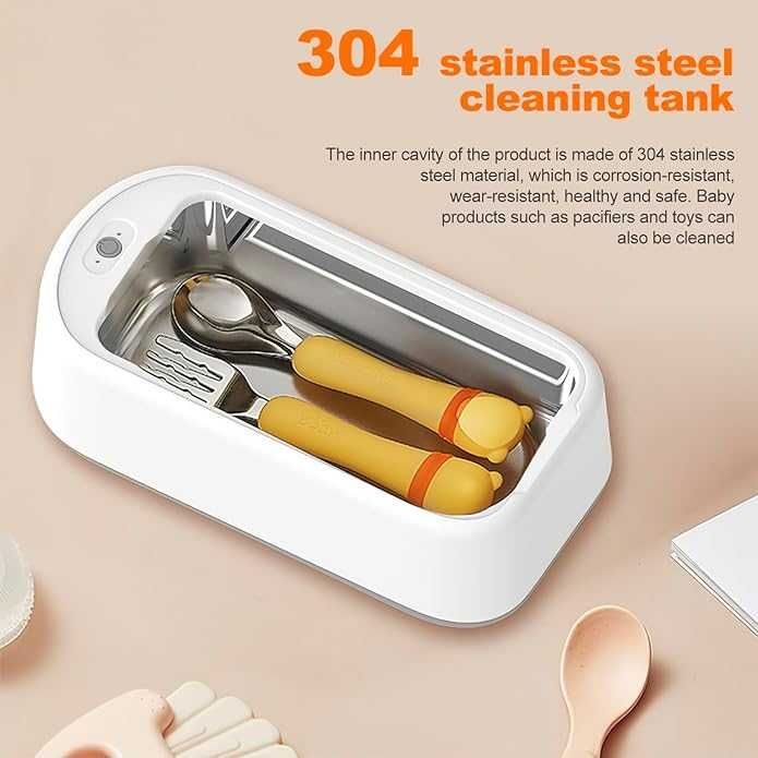 Curățător cu ultrasunete 45000Hz pt ochelari, ceasuri, bijuterii