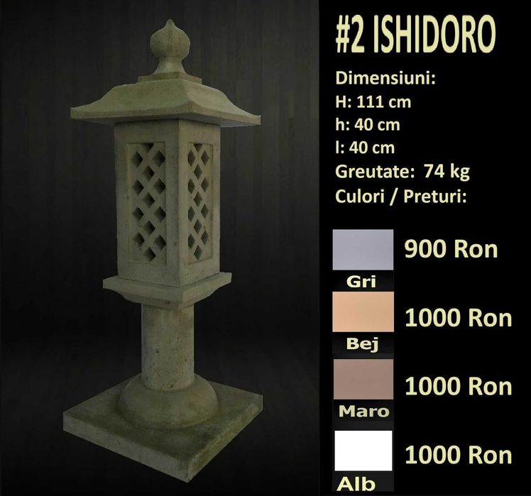 Felinare japoneze din beton