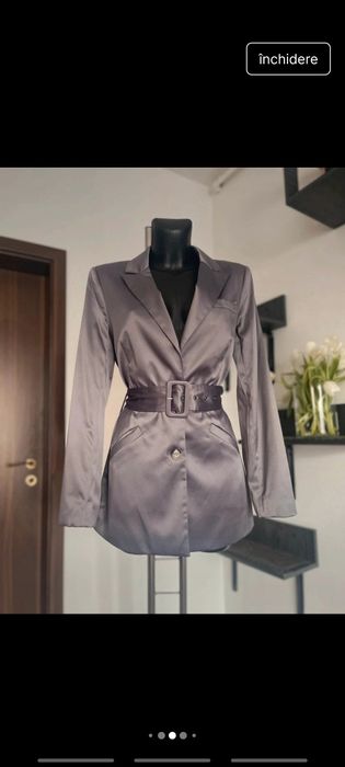 Sacou cu efect satinat