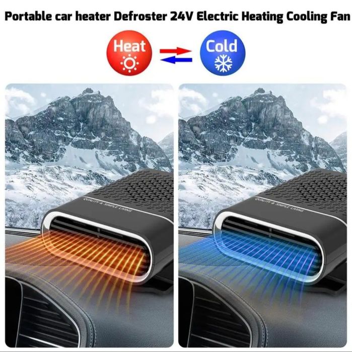 Вентилатор + печка за кола 2в1 150W , размръзяване на прозореца