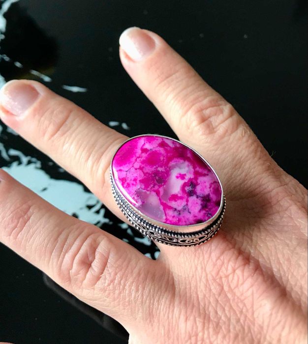 Inel Argint 925 cu Piatra Semipretioasa Opal Dendrit