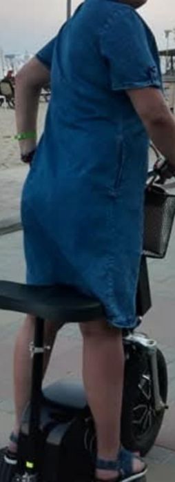 Sarafan blugi dama mărime L+sandale blugi mărimea 37