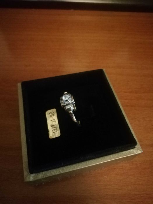 Inel aur, platina, diamant