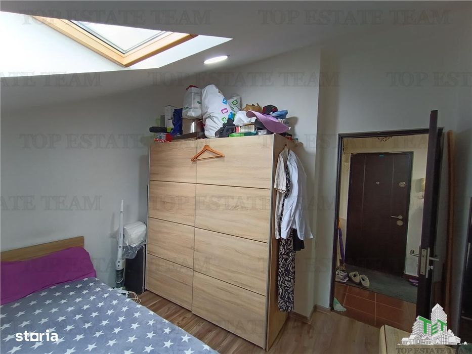 Apartament cochet si utilat complet cu 2 camere, 35mp utili la mansard