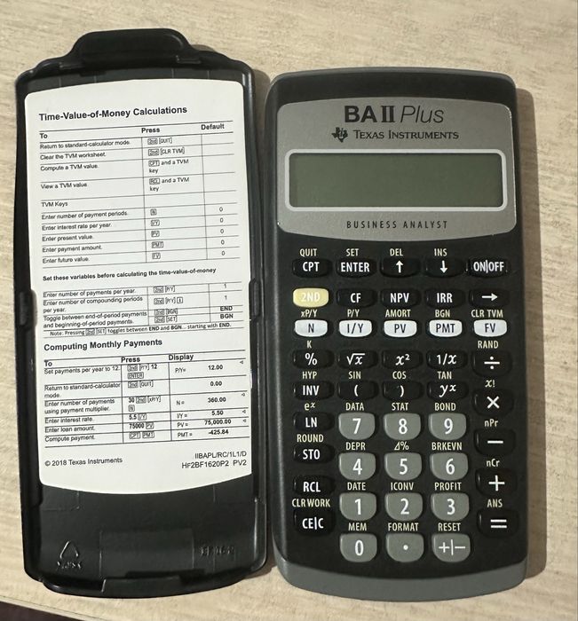BA II Plus Texas Instuments