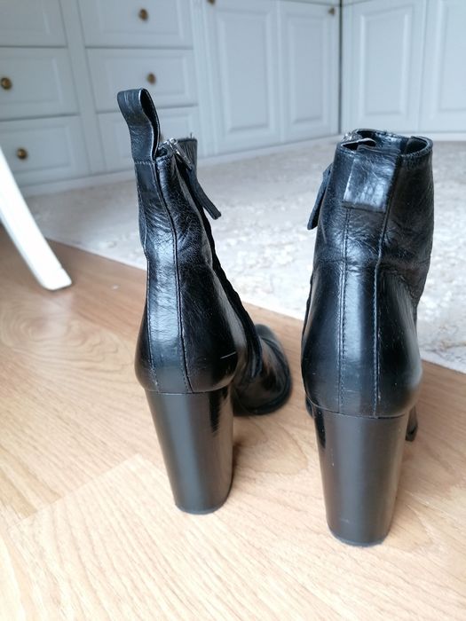 Botine Zara 38 piele naturala