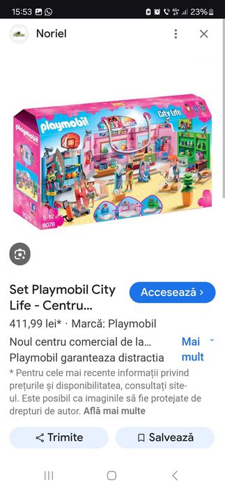 Playmobil City Life - Centru comercial 9078 piese impecabile