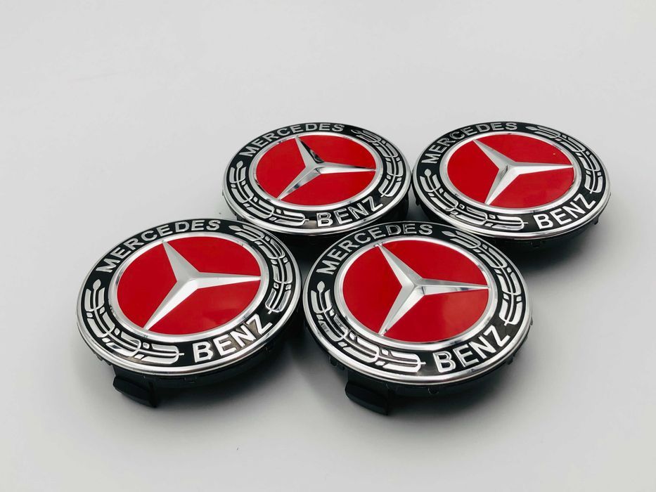 Capace Janta Compatibile Mercedes 72 mm rosu