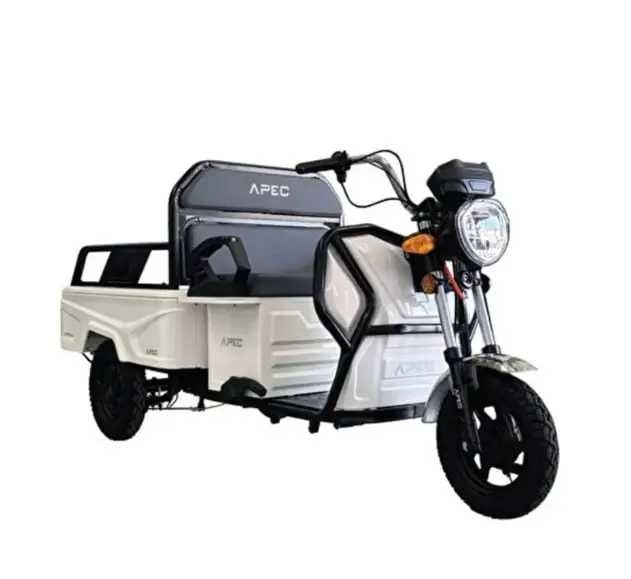 Tuk Tuk Electric 1000W, Fără Permis, Cu Benă, Alb