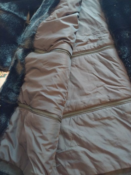 Шуба экомех норковая