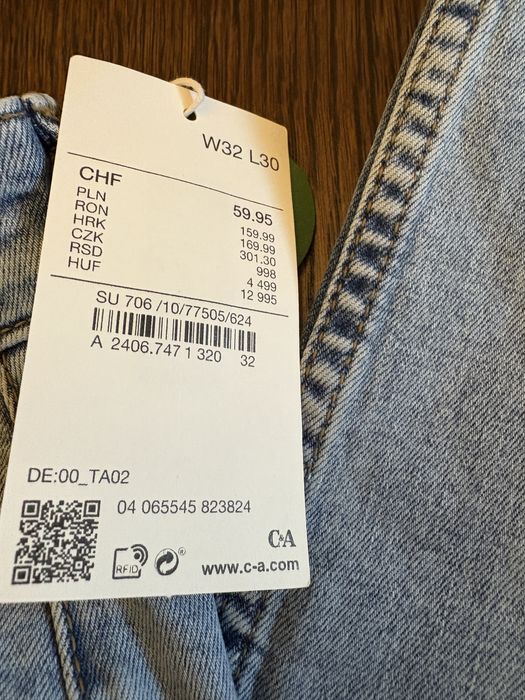 Blugi C&A 32/30 noi