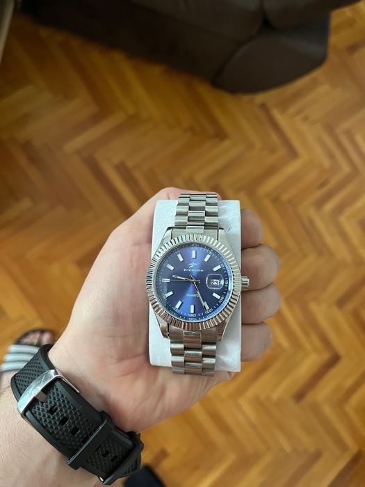 Ceas Ricecgo gri,blue dial