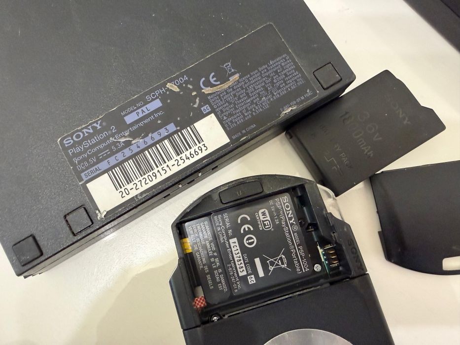 Playstation 2 slim 77004 si Psp 1004 cu joc fifa console Sony PS2