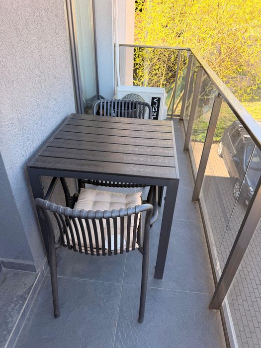 Set terasa/ balcon, masa +2 scaune