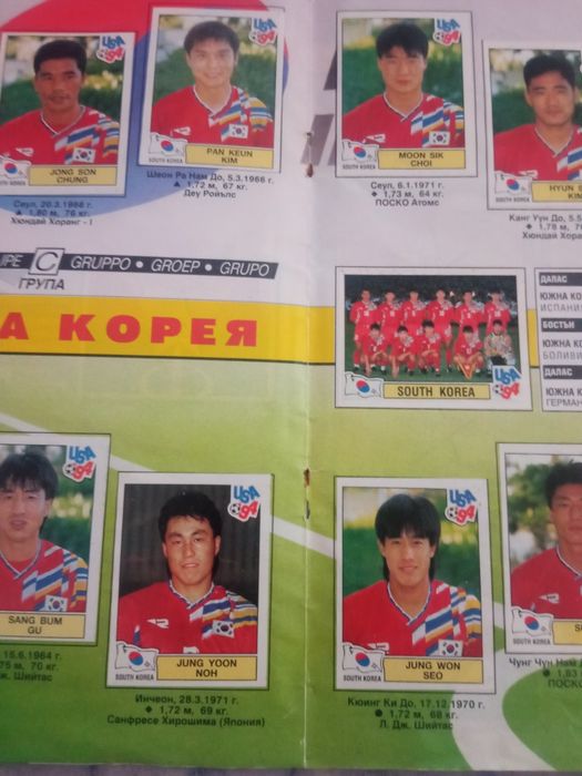 Албум Panini САЩ'94 Българско издание, изцяло попълнен