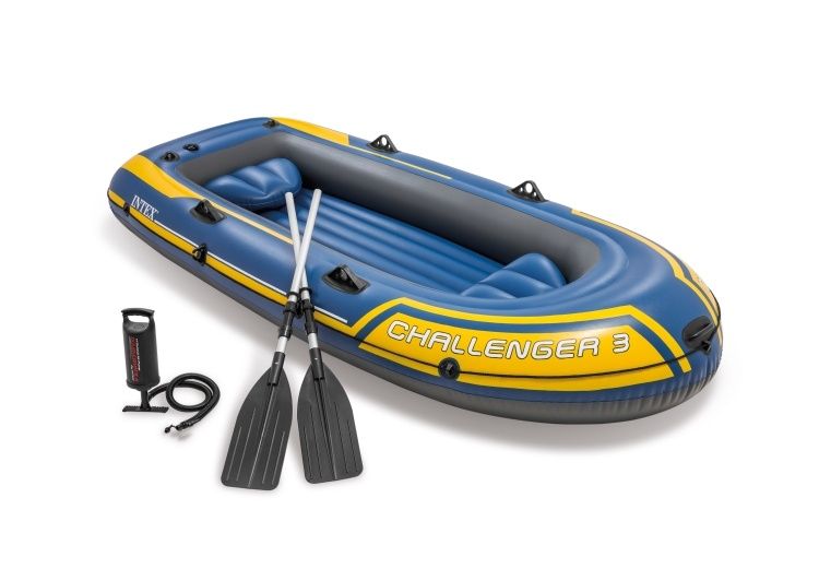 Надувная лодка Intex Challenger 3 Set 68370 для 3 человек