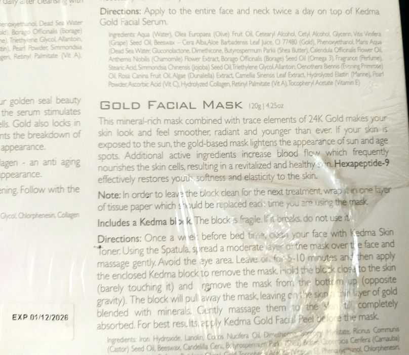 Kedma 24 K Gold Golden Quartet