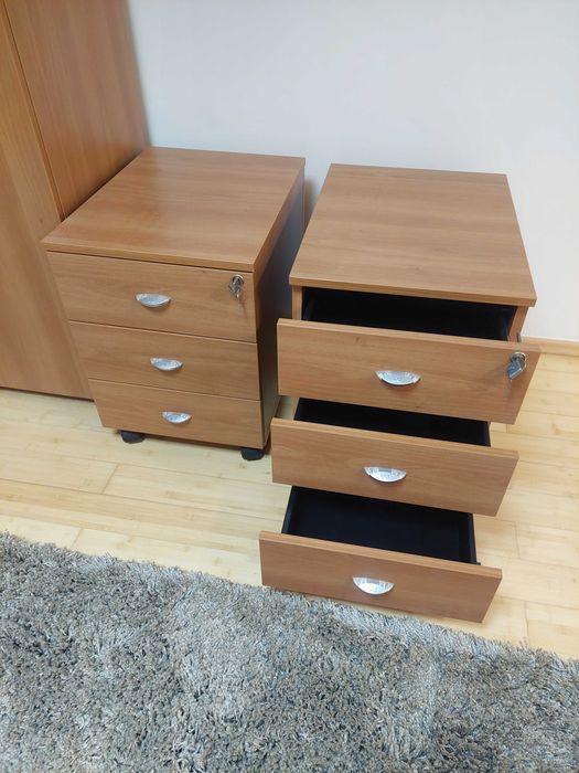 Birou + casetieră LAS, Made in Italy, Mobexpert