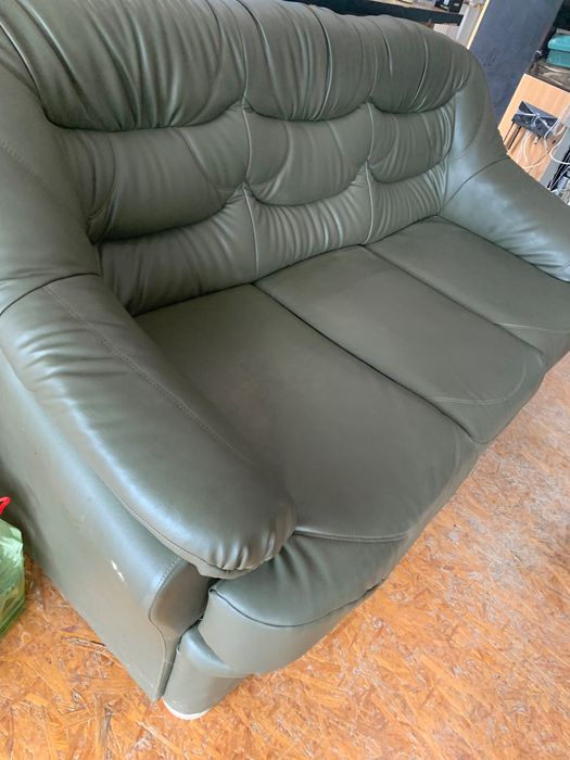 Canapea din piele Verde