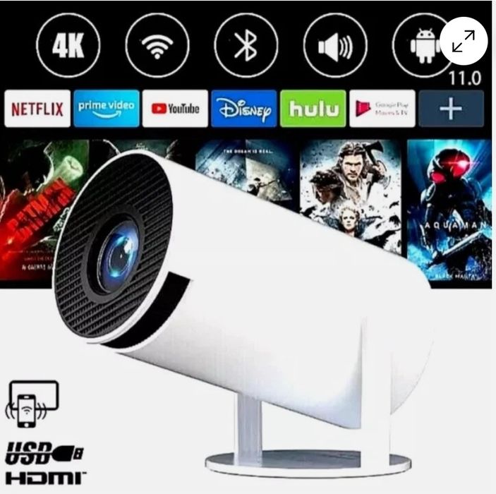 4K Mini Projector ULTRA HD