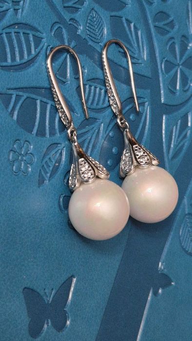 Новые серебряные-серёжки-сeрьги-925.