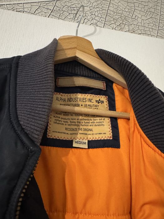Geaca jacheta bomber Alpha Industries bleumari