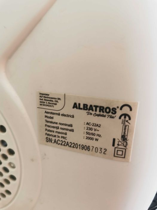 Aeroterma electrica Albatros 2000 W