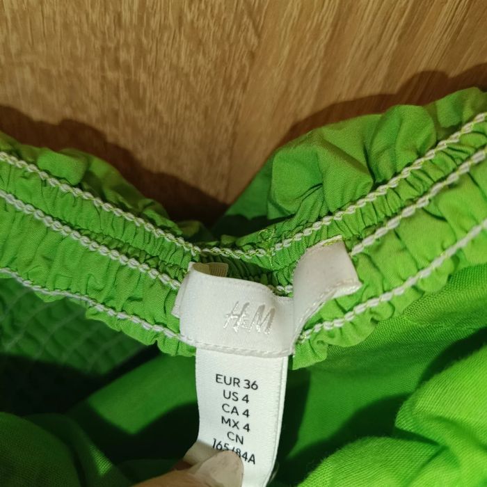 Къс топ зелен H&M